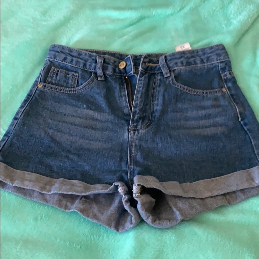 Denim shorts